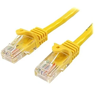 Image of StarTech.com 10m Yellow Cat5e Patch Cable with Snagless RJ45 Connectors Long Ethernet 10 m Cat 5e UTP (45PAT10MYL)