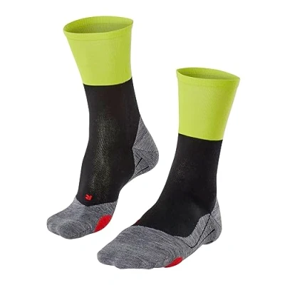 Image of FALKE Unisex BC Gravel U SO Cotton Anti Blister 1 Pair Cycling Socks, Black (Black 3007), 4 5