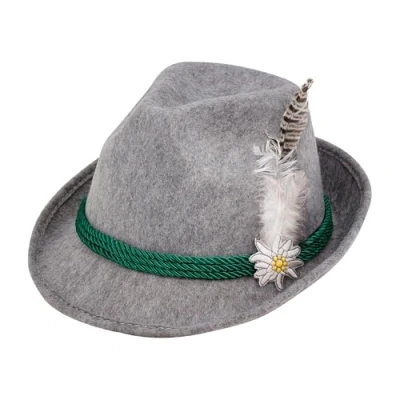 Image of Widmann 68576 Bavarian hat with Feather, Gray