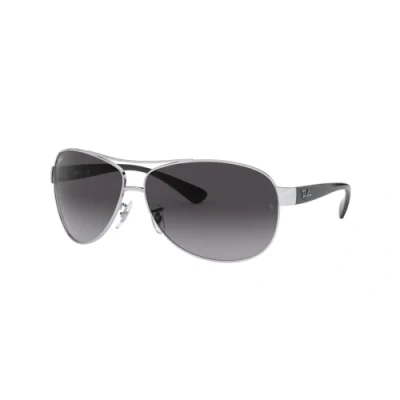 Image of Ray Ban Unisex Adult&#039;s Rb 3386 Sunglasses, Silver Black, 67