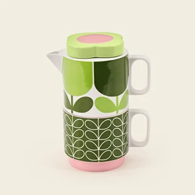 Image of Orla Kiely Block Flower Fern Tea for One Teapot