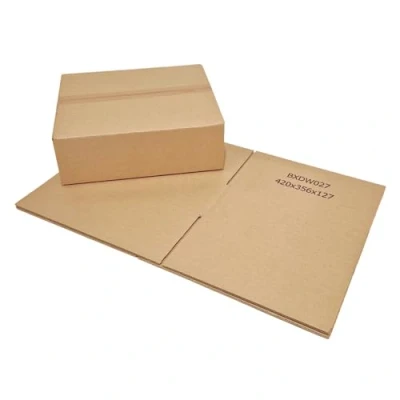 Image of W.E. Roberts Strong Double Wall Cardboard Boxes (Pack of 15) for posting, moving house, Packing boxes, Postal Shipping (420mm x 356mm 127mm (16.5 14 5&quot;))