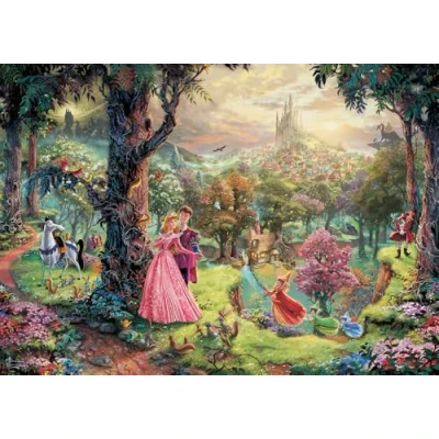 Image of Schmidt Thomas Kinkade: Disney Sleeping Beauty 1,000 Pieces Adult Jigsaw Puzzle Ages 12+