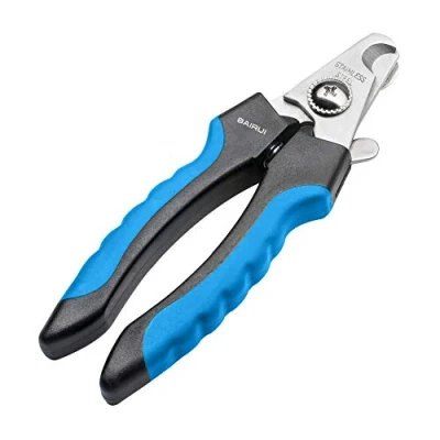 Image of BAIRUI Dog Nail Clippers and Heavy Duty Clipper for Large Dogs,Professional Trimmer Dogs/Cats,Pet with Safety Guard to Avoid Over Cutting Nails Free File (Blue)