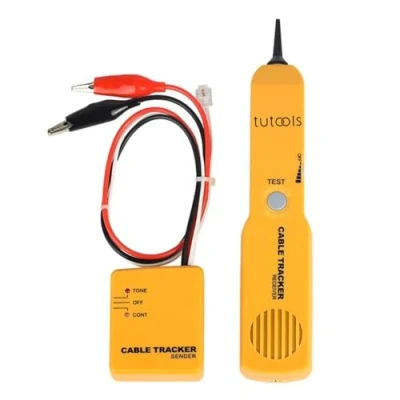 Image of Wire Tracker,Cable Finder Tone Generator Probe Tracer,Anti Interference Multi Function with RJ11 plug Audio Sender and kit, Network Cable Continuity Tester