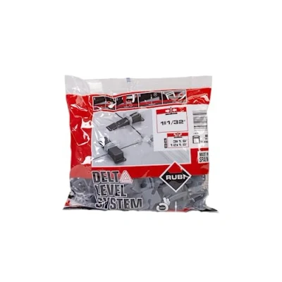 Image of RUBI Leveling Cable Ties for Ceramic 1 mm Flange Tiles Between 3 and 12 30 x cm Higher Formats 100 Pieces Delta Level System