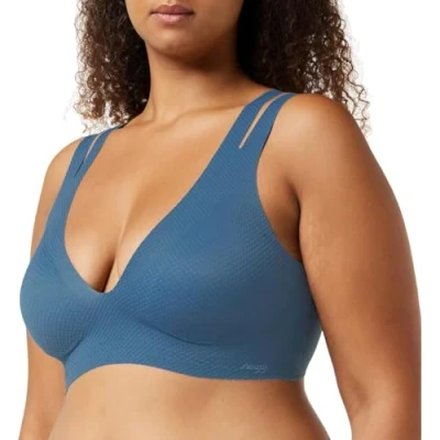 Image of Women&#039;s 1 Pack Sloggi Zero Feel Flow Bralette Secret Lagoon Extra Small
