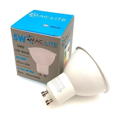 Image of GU10 LED Spotlight Bulb Cool / Warm White 5W Lamp Energy Saving A+ (20, 6000K)