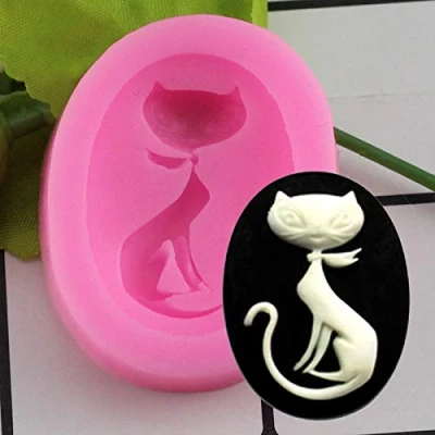 Image of 3D Cute Cat Soap Silicone Molds Fondant Cake Decorating Tools Candy Chocolate Gumpaste Moulds Cookie Baking Mold