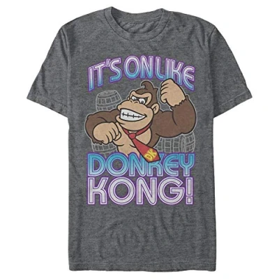 Image of Nintendo Men&#039;s Its on T Shirt, Char HTR, XXL