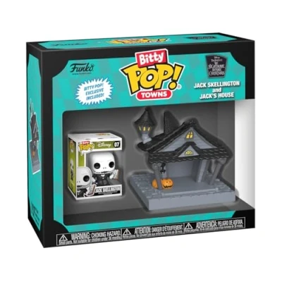 Image of Bitty Pop! Towns Jack Skellington and Jack&#039;s House