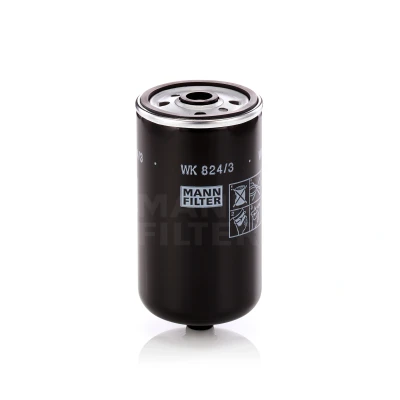 Image of 319222B900, 319223E300 Fuel Filter MANN WK 824/3 Spin on HYUNDAI: i40 Saloon, i30 II Estate, KIA: SORENTO 1, CARENS 4