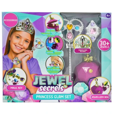 Image of Jewel Secrets Princess Glam Set For Dress Up Make your Own Jewellery, Gems Inside Magic Stones