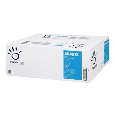 Image of Papernet W Fold Hand Towel 404913, Recycled Nature, 3,000 Disposable Paper Towels, 2 Ply, Open Dimensions 32x20.3cm