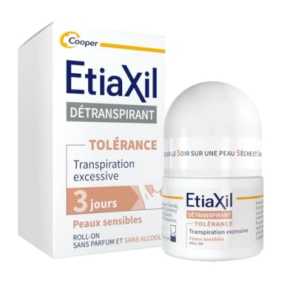 Image of ETIAXIL Deodorant Treatment for Excessive Sweating Armpits TOLERANCE Effectiveness 3 Days 15ml