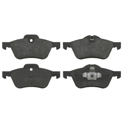 Image of 34111503076, 34116761287, 34116765446, 34116770332 Brake pad set BLUE PRINT ADG04243 Front Axle prepared for wear indicator with piston clip