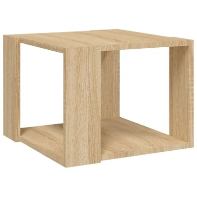 Image of vidaXL Coffee Table Sonoma Oak 40x40x30 cm Engineered Wood