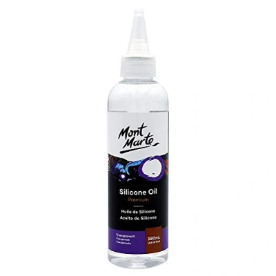 Image of MONT MARTE Premium Silicone Oil 6oz (180ml) for Acrylic Pouring Paint Cells and Fluid Art.
