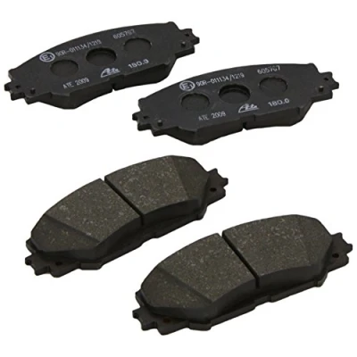 Image of 0446502220, 0446542160, 04465YZZDR Brake pad set ATE 13.0460 5767.2 not prepared for wear indicator, excl. warning contact