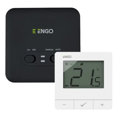 Image of ENGO E20i Wireless Smart Thermostat 7 Day Programmable Wifi Heating Controller Alexa Google App Boiler Control (White)