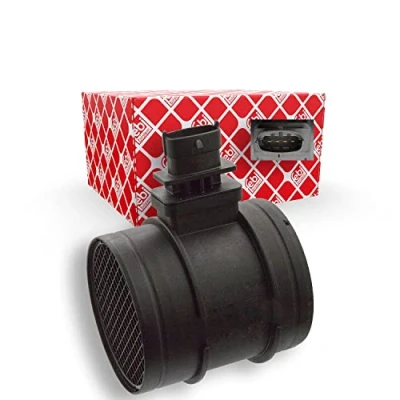 Image of 51827033, 55190587, 71789478, 71794087 Mass air flow sensor FEBI BILSTEIN 103511 with housing ALFA ROMEO: 159 Saloon, 166, Brera