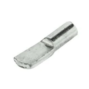 Image of HARDWARE FOR YOU LTD PACK OF 10 SHELF SUPPORT PLUG IN 4MM HOLE BRASS OR NICKEL (NICKEL PLATED)