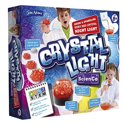 Image of John Adams crystal light Science: grow a sparkling ruby red night Science and STEM Toys Ages 8+
