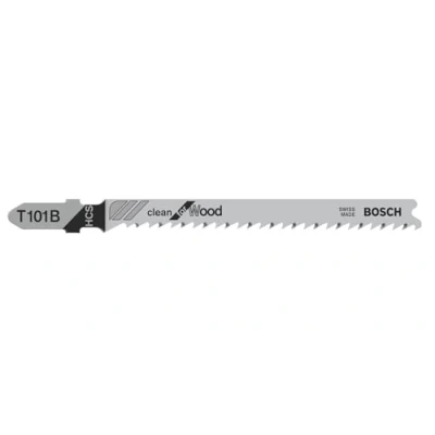Image of Bosch 3x T 101 B Clean for Wood Jigsaw Blade (for Softwood, Plywood, Length 100 mm, Professional Accessory Jigsaw)