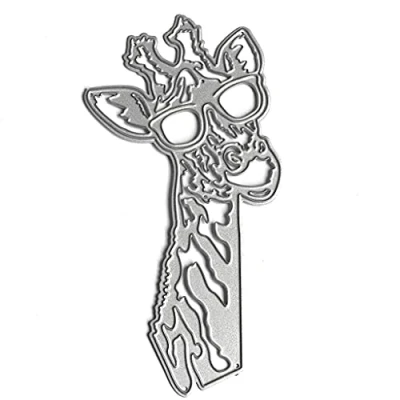 Image of Sunglasses Giraffe Metal Cutting Dies Embossing Stamps for Card Making, DIY Photo Album Decorative Craft,Die Cuts Making