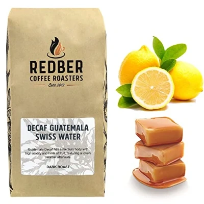 Image of Redber Decaffeinated Guatemala Swiss Water, Coffee Roasted to Order (Dark, Beans) (1kg)
