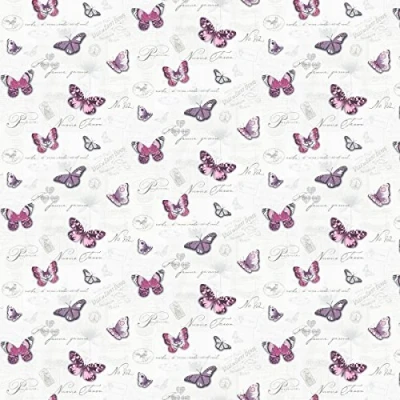 Image of MyTinyWorld Dolls House Miniature Butterflys On White Wallpaper