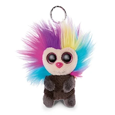 Image of NICI 46892 GLUBSCHIS Key Ring Shake Me Edition Fairy Titiyu 9cm, Black/Multi Coloured, 9 cm Schlüsselanhänger