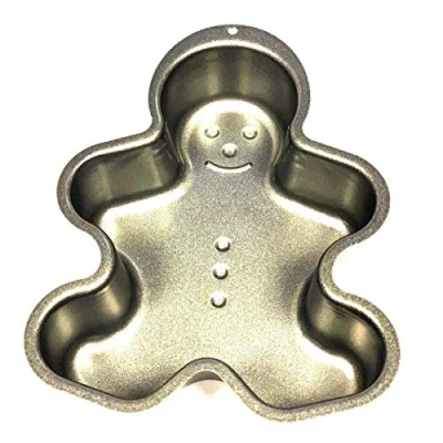 Image of New Gingerbread Man Bake PAN Baking Oven Tray Kitchen Non Stick Mould TIN Base