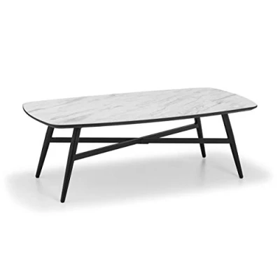 Image of Julian Bowen Caruso Coffee Table White Marble Tables