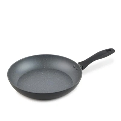 Image of Russell Hobbs RH028001EU7 Metallic Marble 28 cm Frying Pan Non Stick Egg/Omelette Pan, Induction Suitable Cooking Little to No Oil, Healthy Cooking, Forged Aluminium Cookware, Soft Grip Handle