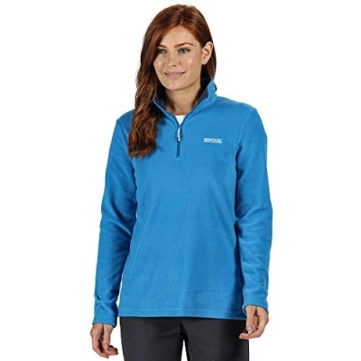 Image of Regatta Women Sweethart&#039; Lightweight Half Zip Symmetry Fleece Blue Aster, Size 16