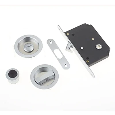 Image of Sliding Door Bathroom Mortice Lock Satin Chrome