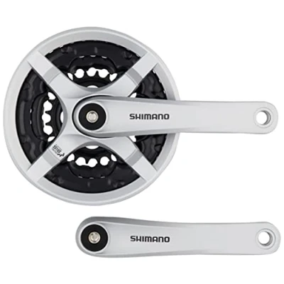Image of Shimano FC TY501 Square 6/7/8 Speed Chainset, Unisex, E FCTY501C244CSB, Silver, 170 mm