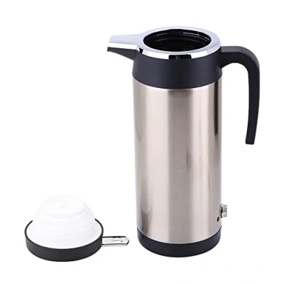 Image of Bewinner Portable Travel Car Electric Kettle, 304 Stainless Steel Kettle 1200ml 24V Cigarette Lighter Socket Water Heater Bottle for Tea Coffee
