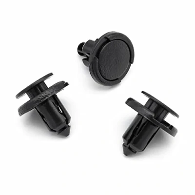 Image of VVO Fasteners Black Plastic Tailgate Lining Clips &amp; Boot Lid for Nissan Juke, Micra, X Trail, (Pack of 10)