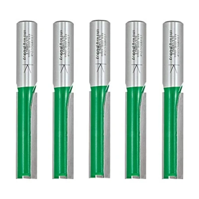 Image of Trend CraftPro Kitchen Fitter Worktop Router Cutter Bit, 1/2 Inch Shank, 12.7mm Cut Diameter &amp; 50mm Length, Pack of 5, Tungsten Carbide Tipped, CR/KFP/4