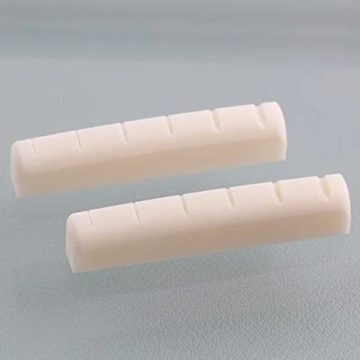 Image of LYWSMSK Pre Slotted Acoustic Guitar Bone Nut for YMH LL &amp; A Series 44x5x9mm (2 Pack)