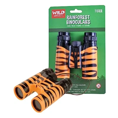 Image of Wild Republic Binoculars, Tiger, Gifs for Kids, Party Supplies, Kids Toy, Great Nature Watching