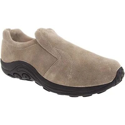 Image of PDQ RYNO Unisex Twin Gusset Jungle Casual Suede Trainers Taupe UK 4