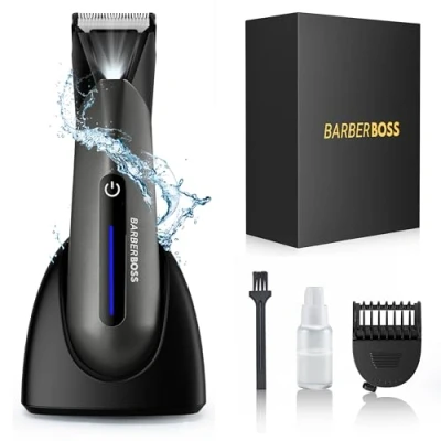 Image of BarberBoss Groin &amp; Body Hair Trimmer, Groomer Men, Mens Ball Shaver, Trimmer Pubic for Shavers Men&#039;s Pube