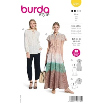Image of Dress / Blouse Burda 5823 36 46