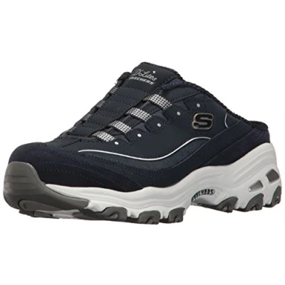 Image of Skechers Women&#039;s D&#039;Lites Bright Sky Sneaker, Navy/White, 35 UK