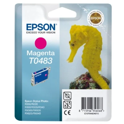 Image of Epson T0483 Print cartridge 1 x magenta 430 pages blister with RF alarm
