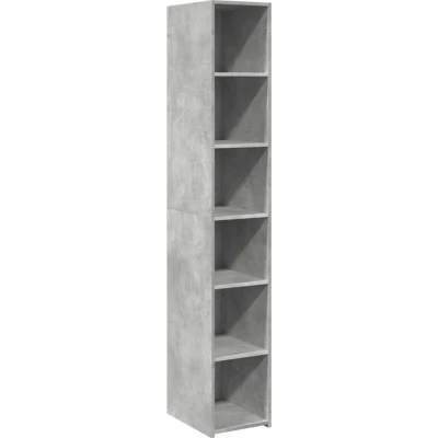 Image of vidaXL Highboard Concrete Grey 30x41x185 cm Engineered Wood