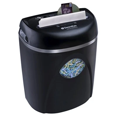 Image of Swordfish 1000XCD EL 10 Sheet Cross Cut Paper/Document Shredder Ref: 40297